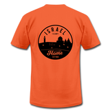 Israel is My Second Home Unisex Jersey T-Shirt (Back Design) - orange
