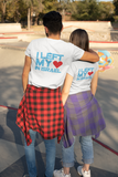 I Left My Heart in Israel Unisex T-Shirt (Back Design)