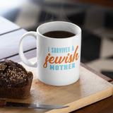 I Survived A Jewish Mother 11-15 oz Front and Back Mug