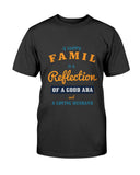 A Happy Family Is A Reflection Of A Good Aba Jewish Dad Gift T-Shirt