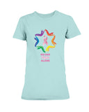Women’s Breast Cancer Awareness T-Shirt. N.O.F.A. Rainbow.