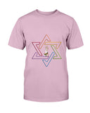 Star of David Jewish LGBTQ+ Men's Fitted Crew T-Shirt Proud Jews Biggest Collection of Jewish LGBTQ+ Designs. Jewish LGBTQ+ | LGBTQ Equality in Jewish Life | Gay and Jewish guy |LGBTQ Jews