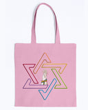 Star of David Jewish LGBTQ+ Canvas Promo Tote Bag Proud Jews Biggest Collection of Jewish LGBTQ+ Designs. Jewish LGBTQ+ | LGBTQ Equality in Jewish Life | Gay and Jewish guy |LGBTQ Jews