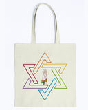 Star of David Jewish LGBTQ+ Canvas Promo Tote Bag Proud Jews Biggest Collection of Jewish LGBTQ+ Designs. Jewish LGBTQ+ | LGBTQ Equality in Jewish Life | Gay and Jewish guy |LGBTQ Jews