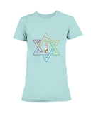 Star of David Jewish LGBTQ+ Women's T-Shirt Proud Jews Biggest Collection of Jewish LGBTQ+ Designs. Jewish LGBTQ+ | LGBTQ Equality in Jewish Life | Gay and Jewish guy |LGBTQ Jews