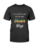 This jewish Boy Love Nice Jewish Boys Jewish LGBTQ+ Men's Fitted Crew T-Shirt